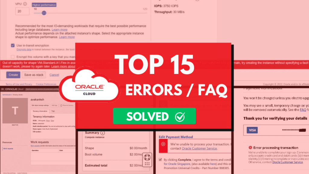 Oracle Faq Oracle Cloud Free Tier: 15 FAQs, Tips & Common Issues Solved! - Cyber Toffy